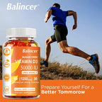 High Potency Vitamin D3 50,000 IU - Immune Support, Bone, Teeth, Heart and Nerve Health, Antioxidant - Gluten-Free, Non-GMO
