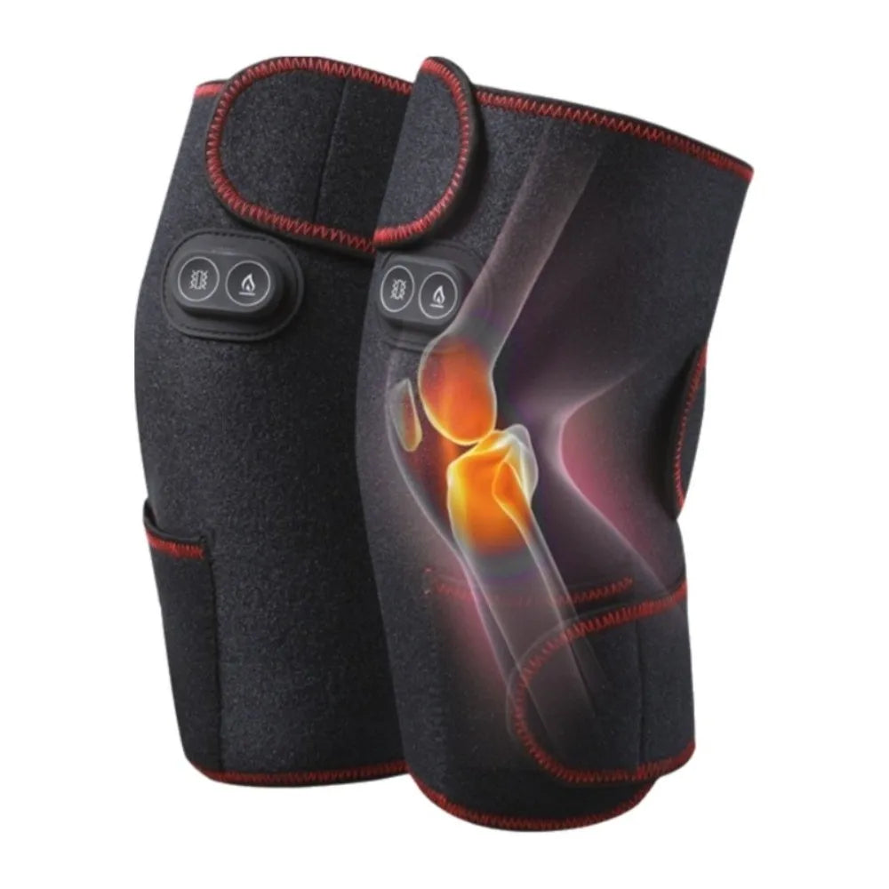 3 Heat Levels Heated Knee Wrap 6 Adjustable Vibrations Joint Pain Relief Heated Knee Brace Arthritis Pain Relief