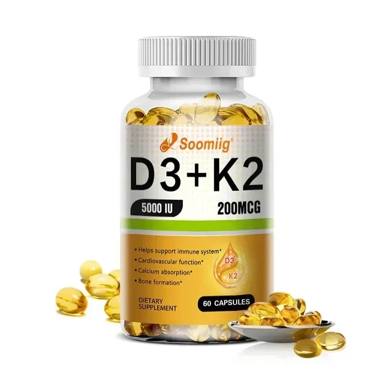 Vitamin K2 MK-7 Supplement - Supports Immune Function, Joint & Heart Health, Superior Absorption, Boosts Energy, Non-GMO