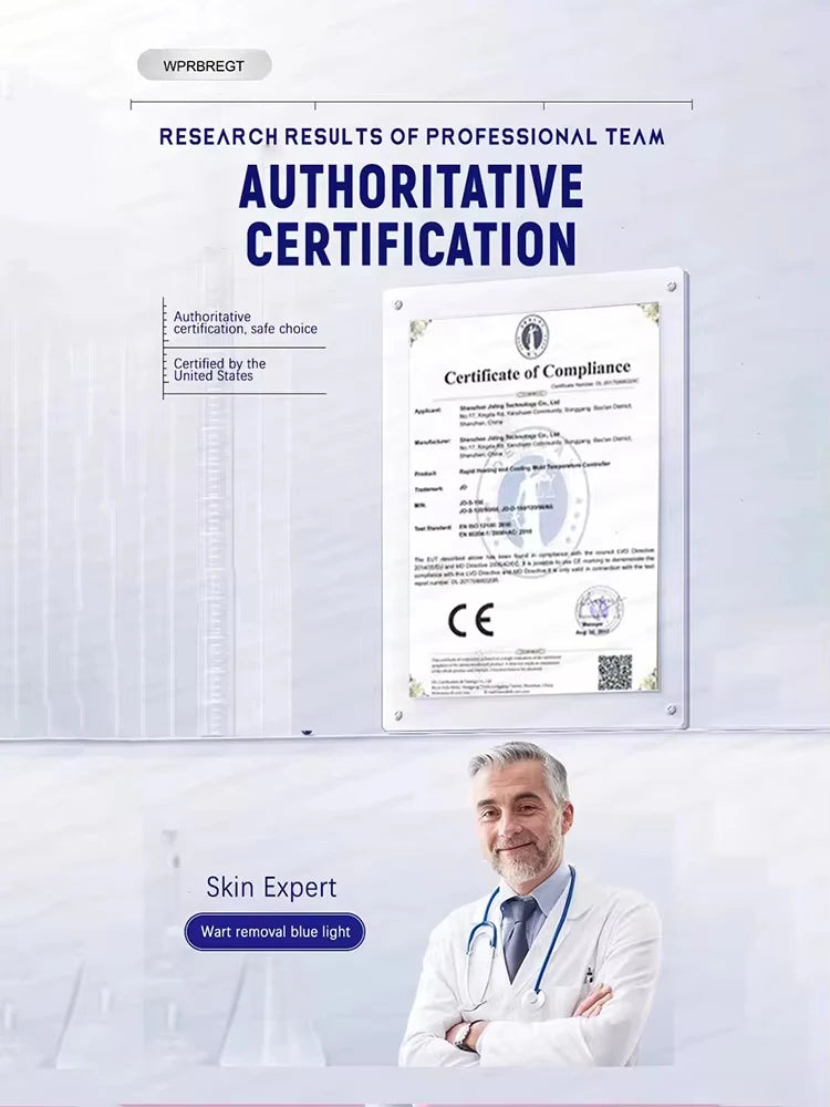 Quick and painless removal of warts, the latest generation blue light laser pen, hot-selling package