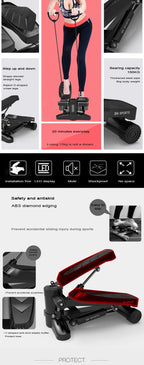 Home hydraulic stepper, training puller, mini fitness pedal, elderly exercise, home fitness equipment