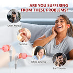 Tinnitus Ear Laser Therapy 650nm LLLT Irradiation Laser Physiotherapy Earplug Otitis Media Deafness  Hypertension Treatment