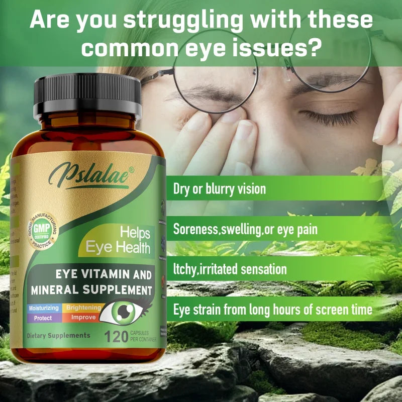 Lutein Eye Vitamins - Relieve Eye Fatigue, Dryness, Yellow Spots and Vision Health