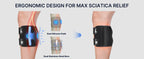 Fit Sciatica/Patella Pain Relief Devices:  – Sciatic Nerve Brace with Dual Pressure Pads Targeted Compression for maximum Relief