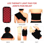 Infrared Light LED Healthcare Waist Red Light Heating Massage Belt Pad Lumbar Back Waist Massage For Back Knee Hands Feet Relief