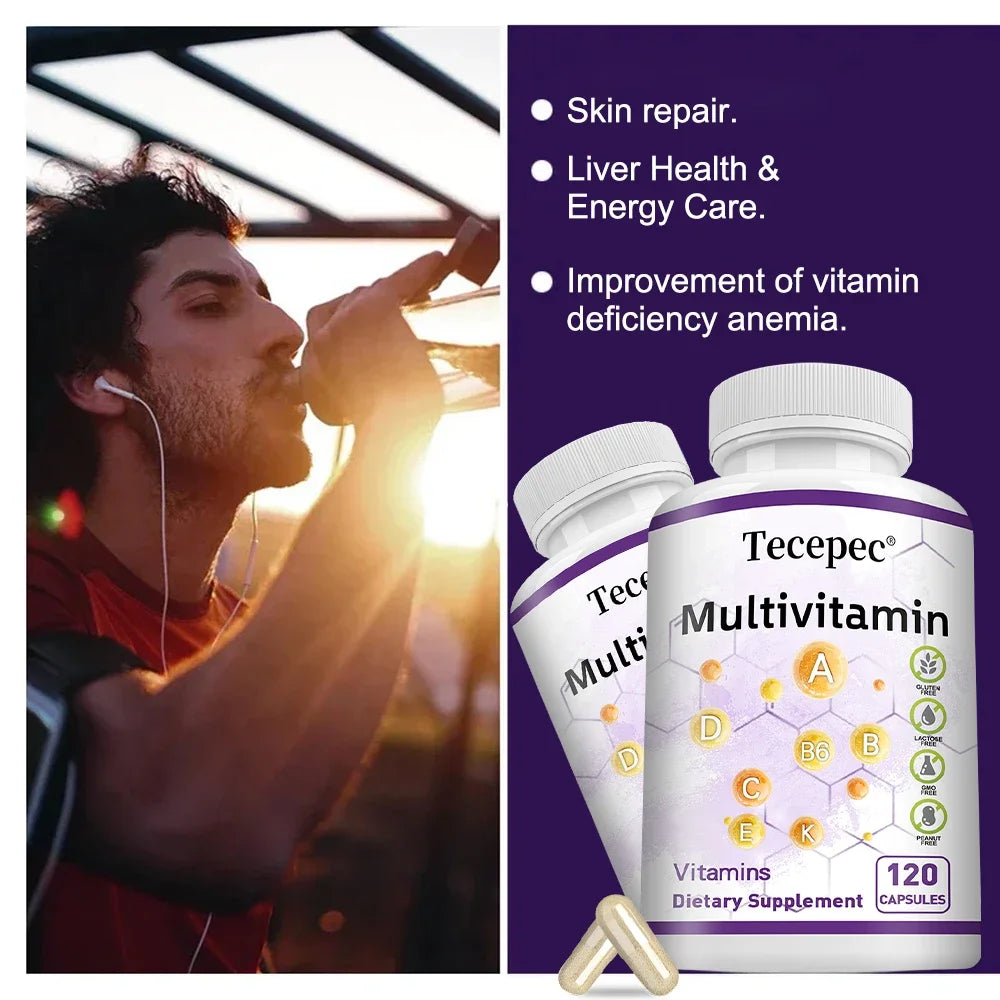 Multivitamins and Minerals - Powerful Antioxidants, Improves Digestion, Boosts Immune Function, and Boosts Energy Levels