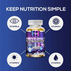 Men's Daily Multivitamin Supplement - Provides Cognitive Brain Health, Energy and Stamina, and Muscle Mass
