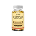 Vitamin B Complex-Contains Vitamins B1, B2, B3, B6, B5, B12 - Replenish Energy, Fight Stress and Enhance Immunity - 120 Capsules
