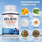 Relieve Sciatica Capsules - Reduce Joint Pai,Restore Mobility, Balance Inflammation,Support Nerve & Bone Health - 120 Capsules ﻿