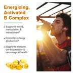 Vitamin B Complex - Supports Energy, Nervous System Health, Boosts Immunity, Antioxidant Supplement-120 Capsules