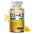 Vitamin K2 MK-7 Supplement - Supports Immune Function, Joint & Heart Health, Superior Absorption, Boosts Energy, Non-GMO