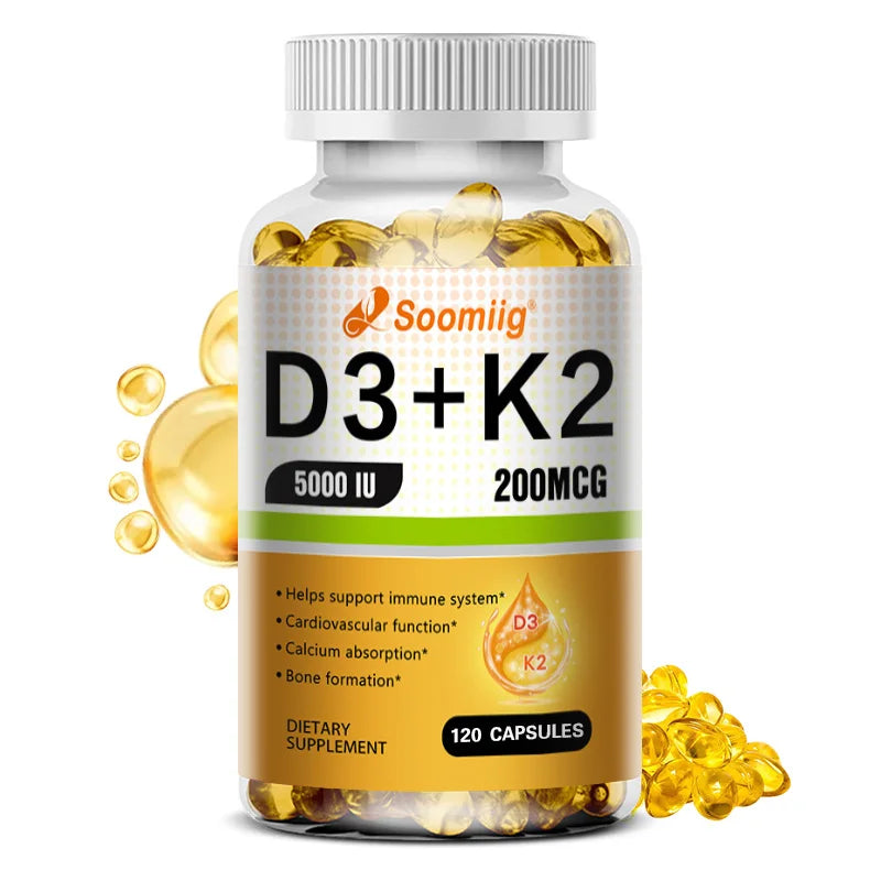 Vitamin K2 MK-7 Supplement - Supports Immune Function, Joint & Heart Health, Superior Absorption, Boosts Energy, Non-GMO