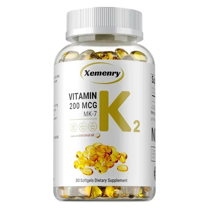 Vitamin K2 MK-7 Supplement - Supports Immune Function, Joint & Heart Health, Superior Absorption, Boosts Energy, Non-GMO