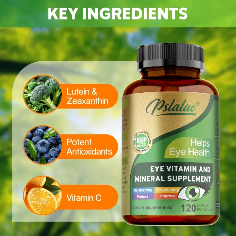 Lutein Eye Vitamins - Relieve Eye Fatigue, Dryness, Yellow Spots and Vision Health