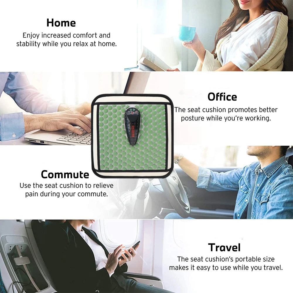 Pelvic Floor Buttock Muscle Massage Pad infrared Heated jade Mat Therapy Prostate Massage Pad pain Relief Tool Good For Heath