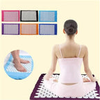 Acupuncture Massager Yoga Mat Pillow Massage Pain Relief Stress Back Pain Spike Acupuncture Mat and Pillow Set with Bag
