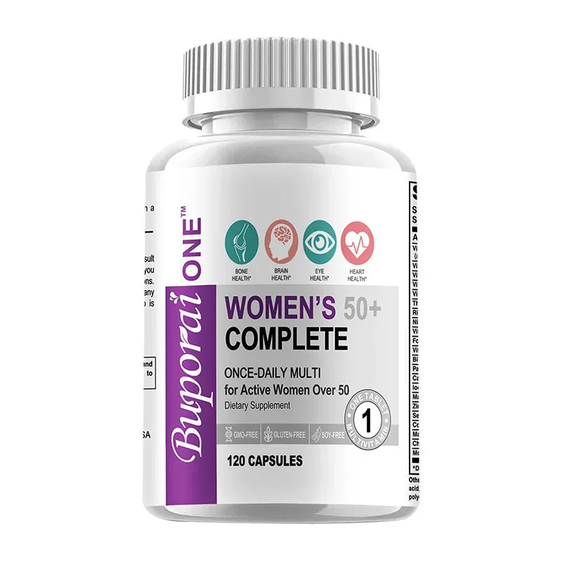 Women’s 50+ Complete Multivitamin - Supports Mental Clarity, Focus and Memory, Improves Digestion and Relieves Stress