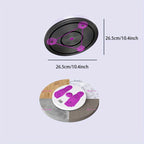 Internet Celebrity Purple 3D Exercise Yoga Twist Disc 10.4In * 10.4In * 11In (For 200Kg) Dance Twist Machine Lazy Twist Machine Exercise Body Twist Disc
