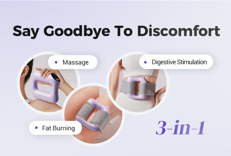 Multifunctional Full-Body Fascia Ring,Fascia Gun Massage Ring With Belt For Fat Burning&Shaping Weight Loss Body Shaping Instrum