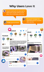 Multifunctional Full-Body Fascia Ring,Fascia Gun Massage Ring With Belt For Fat Burning&Shaping Weight Loss Body Shaping Instrum