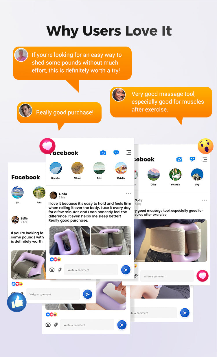 Multifunctional Full-Body Fascia Ring,Fascia Gun Massage Ring With Belt For Fat Burning&Shaping Weight Loss Body Shaping Instrum